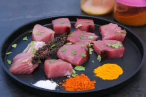 Tuna Curry Cut 850 per kg / 450 per half kg